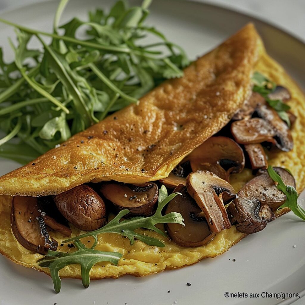 🍳 Omelette aux Champignons 🍳Un classique simple et délicieux, parfait ...